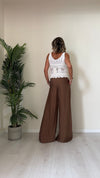 DAFNE - 448P21 - TOIP COTONE UNCINETTO CON PASSAMANERIA E MACRO PAILLETTES
