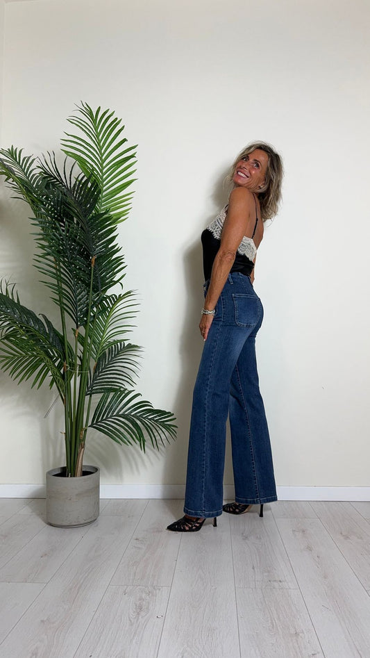 GIORGIA & JHONS - 60145FW24 - JEANS ELASTICIZZATO CON TASCHINI