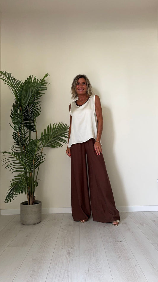 DAFNE - 8860858P18 - TOP 100%VISCOSA PROFILO A CONTRASTO