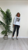 DAFNE - 755P14 - T-SHIRT COTONE CON STAMPE, REGURAR FIT