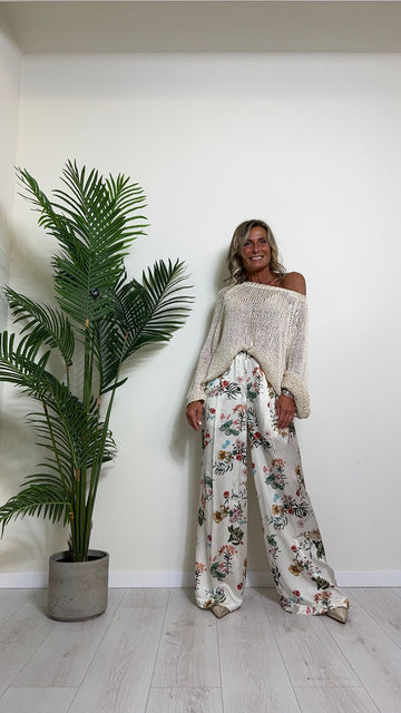 VICOLO - 33035B - PULL FETTUCCIA COTONE FLUIDO