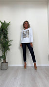 DAFNE - 755P14 - T-SHIRT COTONE CON STAMPE, REGURAR FIT