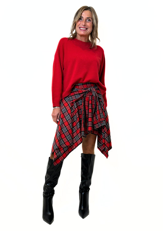 Gonna Tartan Maniche Camicia