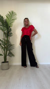 VENTISEI - 21.1871P19 - BLUSA VISCOSA 100% DOPPIO SCOLLO A V STONDATO