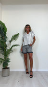 SUSYMIX - 10213 - MAGLIA VISCOSA SCOLLO A V RIGATA
