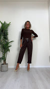 DAFNE - 7168P22 - PANTALONE IN POLIVISCOSA, VITA ELASTICATA CON CINTURA