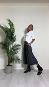 TENSIONE IN - 6137-38 - PANTALONE/GONNA LONGUETTE CON DETTAGLIO LETTERING ED ELASTICO LATERALE E RETRO