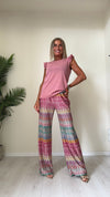 DAFNE - 411P19 - TOP LUREX IN VISCOSA MANICA ROUCHES