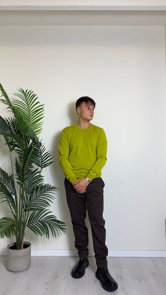 IMPERIAL - M553B577 - PULL GIROCOLLO 50% LANA RASATA CON NERVATURA CALATA GIROMANICA