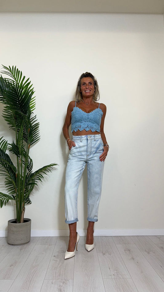 ALCOTT - CN6043DOAY14 - TOP CROCHET CON SPALLINE REGOLABILI