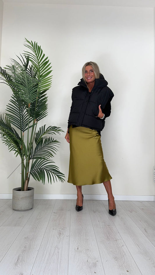 PLEASE - L64048981D - GILET IMBOTTITO (OVATTA) CON CAPPUCCIO
