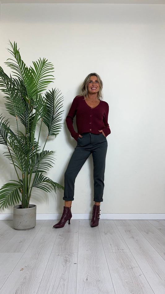 DAFNE - 9337P24 - CARDIGAN COSTA PIATTA IN VISCOSA