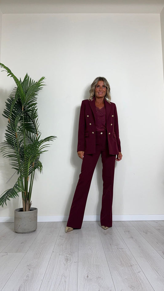 GIORGIA & JHONS - 60115FW24 - GIACCA FINTO DOPPIO PETTO CON BOTTONI MILITARY