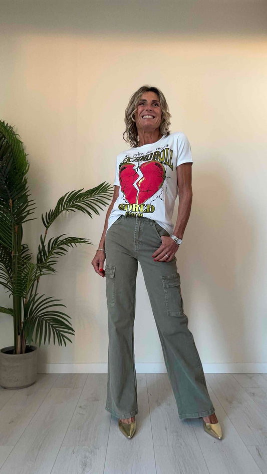 DAFNE - 718142WOP13 - T-SHIRT COTONE STAMPA WORLD TOUR