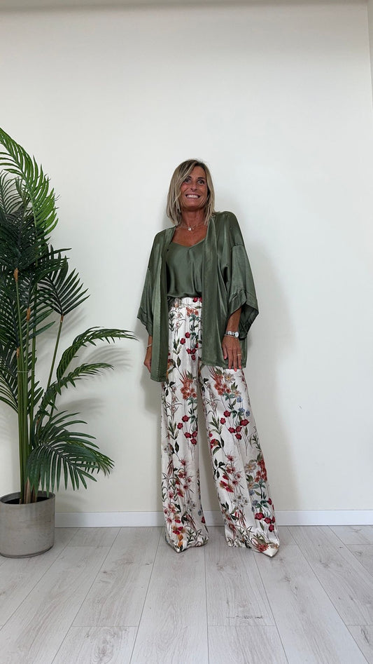 DAFNE - 22072P28 - CARDIGAN /GIACCA 100%VISCOSA, FIT AMPIO CON MANICHE SCESE