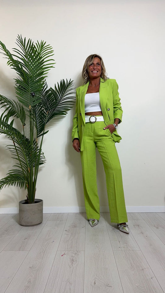 VICOLO - TB0049 - PANTALONE POLI VISCOSA GAMBA DRITTA TASCA FILO