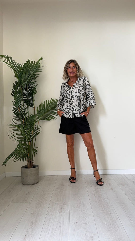 DAFNE - A6255P26 - CAMICIA COTONE MACULA MANICA BALZE