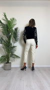 DAFNE - 894.822663P29 - PANTALONE TRAMATURA NIDO D'APE, SLOUCY SLIM
