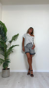 SUSYMIX - 10213 - MAGLIA VISCOSA SCOLLO A V RIGATA