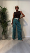 DAFNE - 3388P29 - PANTALONE FANTASIA AFRO, VITA ELASTICATA CON CINTURINA, 100%VISCOSA