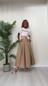 DAFNE - 252PEP13 - T-SHIRT COTONE STAMPA PENNELLATE