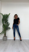 SUSYMIX - SBIO02 - T-SHIRT CON SPILLE STRASS DIVERSE