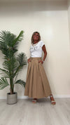 DAFNE - 253CAP15 - T-SHIRT COTONE CON CATENA STACCABILE E PERLA + STAMPA