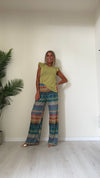 DAFNE - 411P19 - TOP LUREX IN VISCOSA MANICA ROUCHES