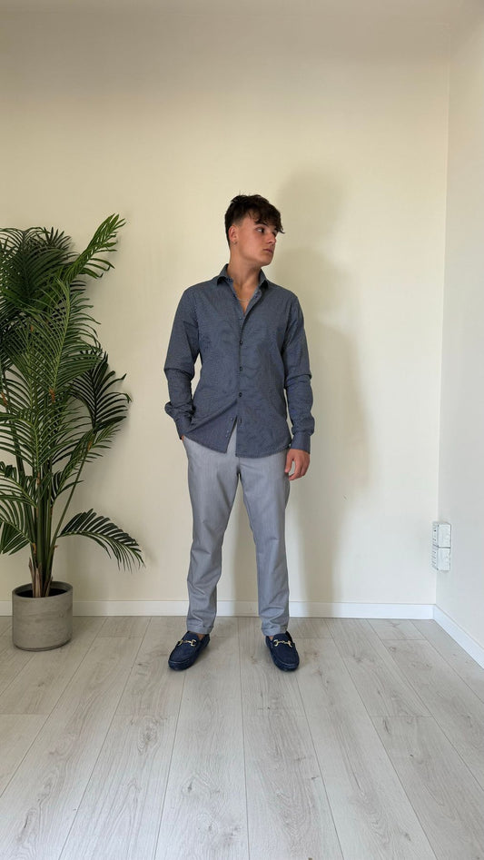 NOUS - MAX/111 - CAMICIA COTONE MICRO POIS