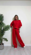 VICOLO - TB0908 - PANTALONE PALAZZO 70% VISCOSA ELASTICO VITA