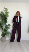 IMPERIAL - P9990040S - PANTALONE POLIVISCOSA GESSATO VITA ELASTICATA CON COULISSE