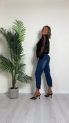 VENTISEI - 820102 - JEANS ELASTICIZZATO BOTTONI CUORE