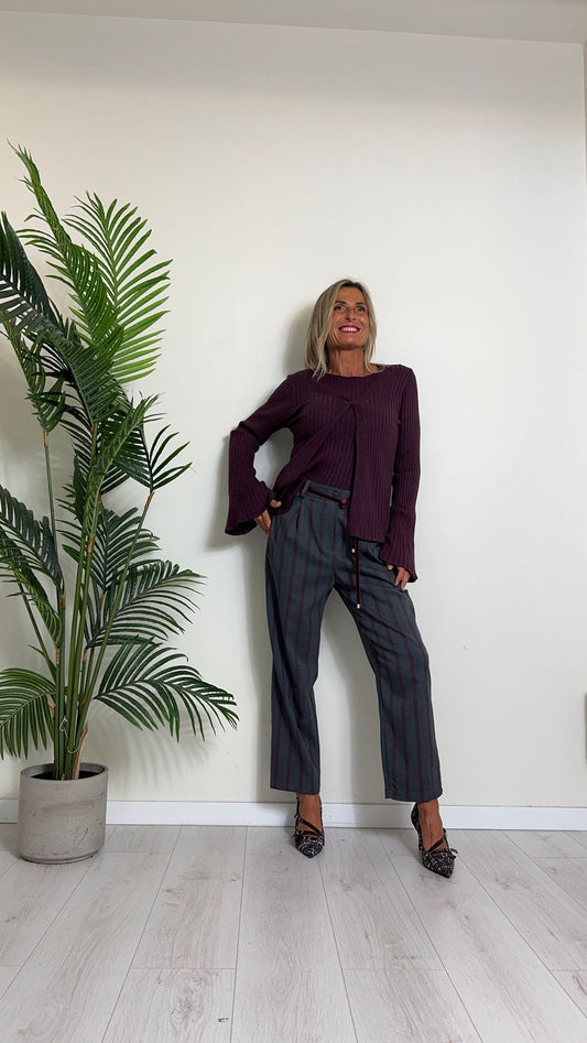 D'ELLE - AP23231 - CARDIGAN COSTINE VISCOSA, 1 BOTTONE, MANICA COROLLA