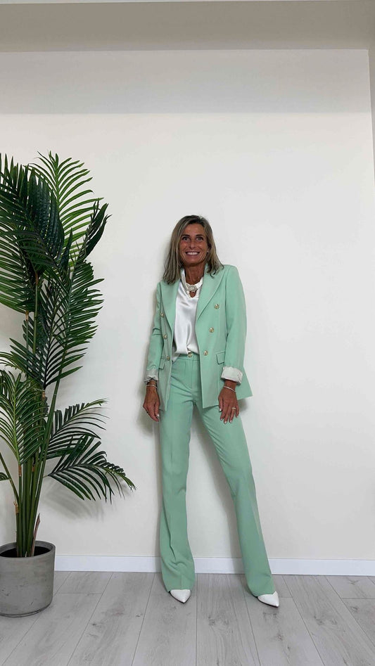 GIORGIA & JHONS - 60119SS24 - GIACCA TESSUTO TECNICO FINTO DOPPIO PETTO