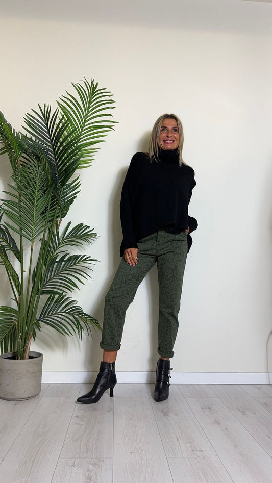 DAFNE - QC23069P28 - MAGLIA VISCOSA DOPPIATA COLLO DOLCEVITA, PANNELLO SOVRAPPOSTO, ASIMMETRICA