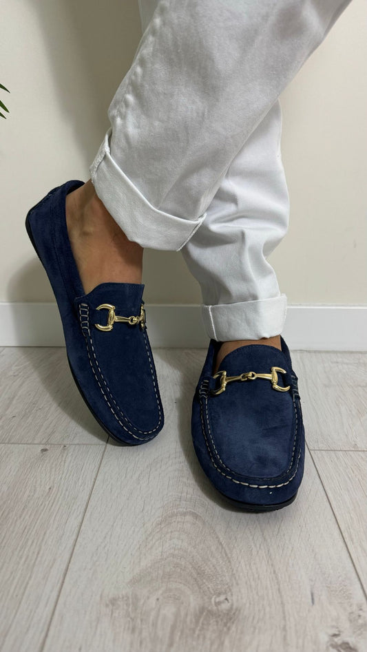 DIVINE FOLLIE - MOC-GP35 - MOCASSINO CAMOSCIO FONDO GOMMA CON MORSETTO