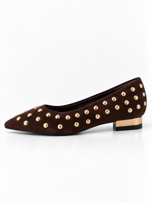 Ecume - Ballerina a Punta in Suede