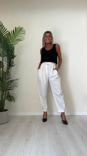 DAFNE - CHX5147P19 - TOP UNCINETTO CON BOTTONCINI