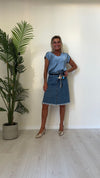 VENTISEI - 21.1871P19 - BLUSA VISCOSA 100% DOPPIO SCOLLO A V STONDATO