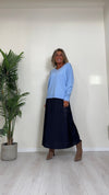 DAFNE - 2502P23 - MAGLIA IN VISCOSA CON SCOLLO A CUORE PUNTO CALATO