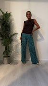 DAFNE - 3388P29 - PANTALONE FANTASIA AFRO, VITA ELASTICATA CON CINTURINA, 100%VISCOSA