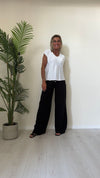 VENTISEI - 21.1871P19 - BLUSA VISCOSA 100% DOPPIO SCOLLO A V STONDATO