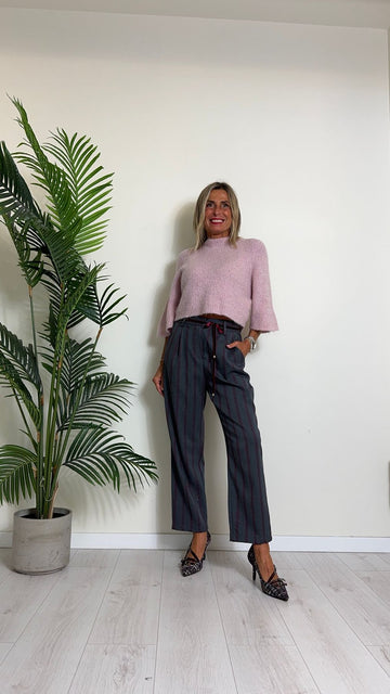 D'ELLE - ROBW2225 - PULL MOHAIR LAME' MANICA AMPIA