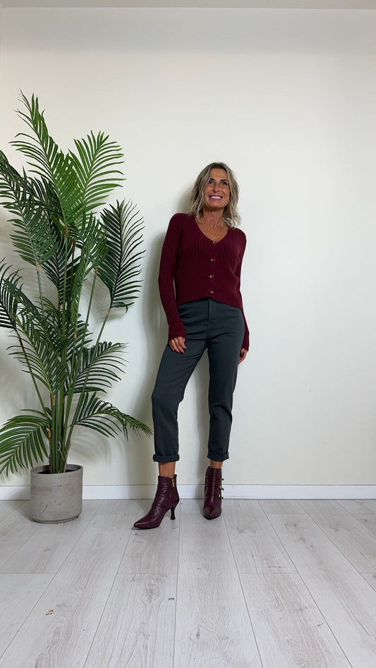DAFNE - 9337P24 - CARDIGAN COSTA PIATTA IN VISCOSA