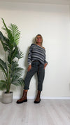 D'ELLE - RKW2416 - MAGLIA RIGHE CON LUREX , LANA/VISCOSA