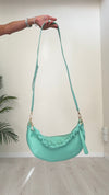 LALTERNATIVASTYLE - 5663SS24P28 - BORSA PELLE MEZZALUNA CON DOPPIA TRACOLLA PELLE