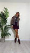 TENSIONE IN - 35297 - GONNA CORTA IN POLIVISCOSA ZIP LATERALE