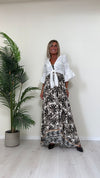 DAFNE - 1878SS24P16 - CAMICIA ANNODATA CROPPED MANICA COROLLA