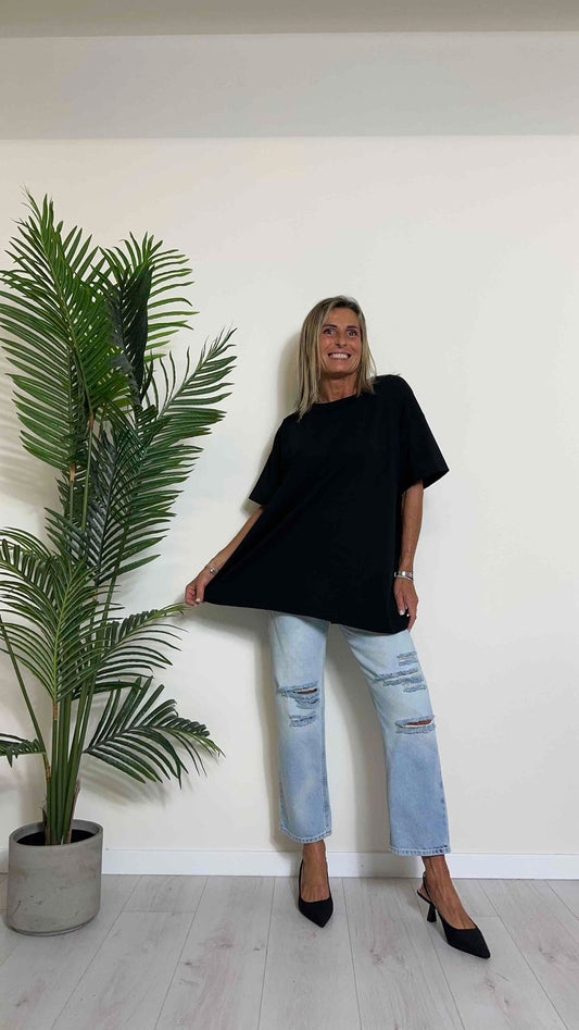 DAFNE - NI576P15 - MAXI T-SHIRT COTONE