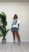 SUSYMIX - 10242 - T-SHIRT COTONE OVER STAMPA "BE DIFFERENT"
